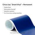 2009834 - Cricut Joy Permanent Smart Vinyl Blue; 1 roll 5.5 in x 48 in (13.9 cm x 121.9 cm); Matte finish; Works without a machine mat – just load & go!; Dishwasher friendly; Weather-resistant, ideal for outdoor projects; For Cricut Joy™